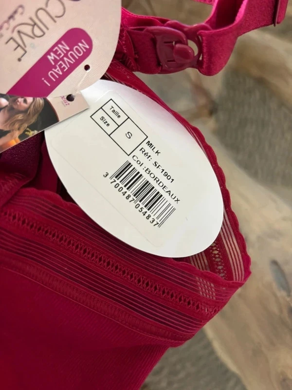 Cache Coeur maternity and nursing bra, burgundy, size S – photo 8